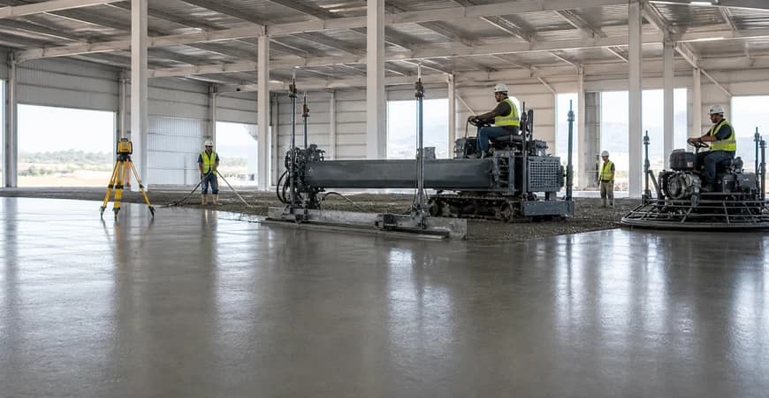 Saha Betonu Uygulaması